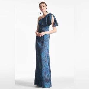 Sachin & Babi CHELSEA gown in Tonal Pedal Size 0 Blue and Greens